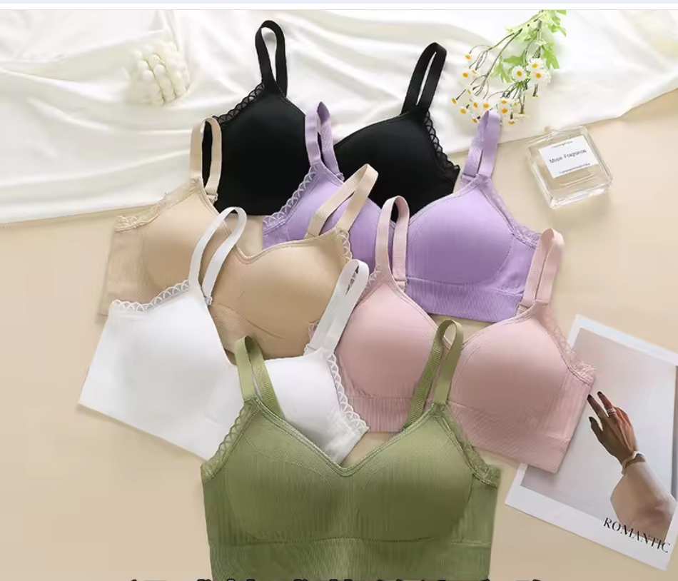 Women's UnderWired Full Cup Lace Multiway Bra with Matching Panty (Set of 6)