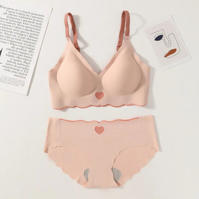Women's UnderWired Full Cup Lace Multiway Bra with Matching Panty (Set of 4)