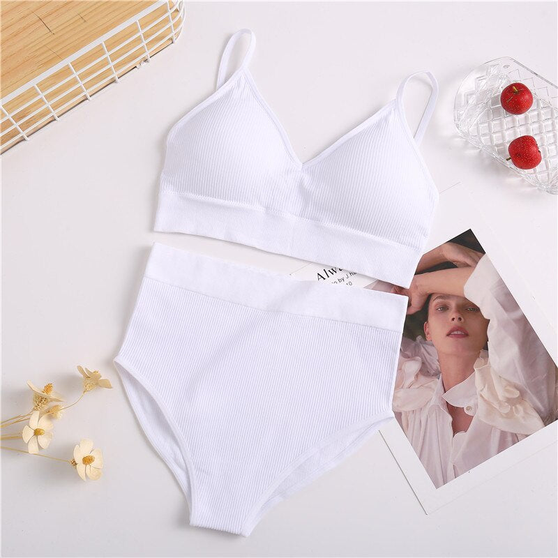 Women's UnderWired Full Cup Lace Multiway Bra with Matching Panty (Set of 6)