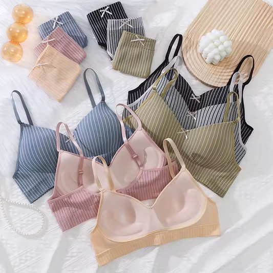 Women's UnderWired Full Cup Lace Multiway Bra with Matching Panty (Set of 6)