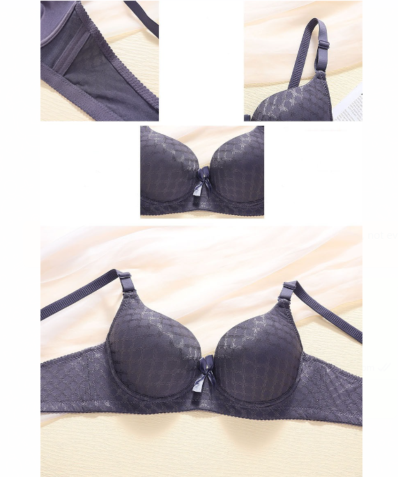 Women's UnderWired Full Cup Lace Multiway Bra with Matching Panty (Set of 6)