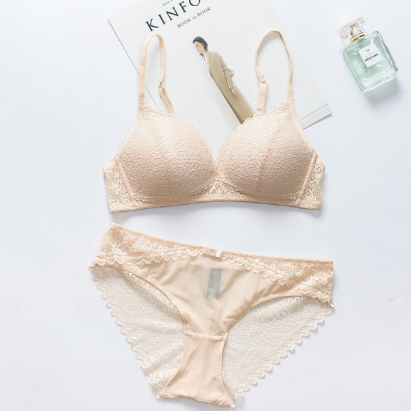 Women's UnderWired Full Cup Lace Multiway Bra with Matching Panty (Set of 4)
