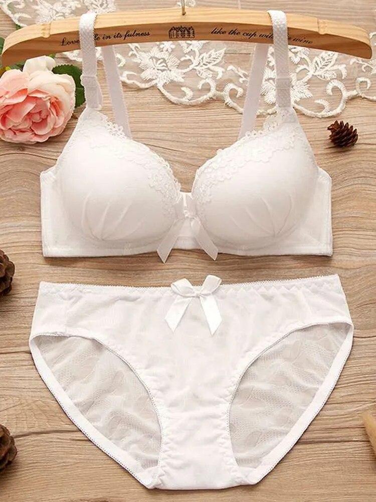 Women's UnderWired Full Cup Lace Multiway Bra with Matching Panty (Set of 6)