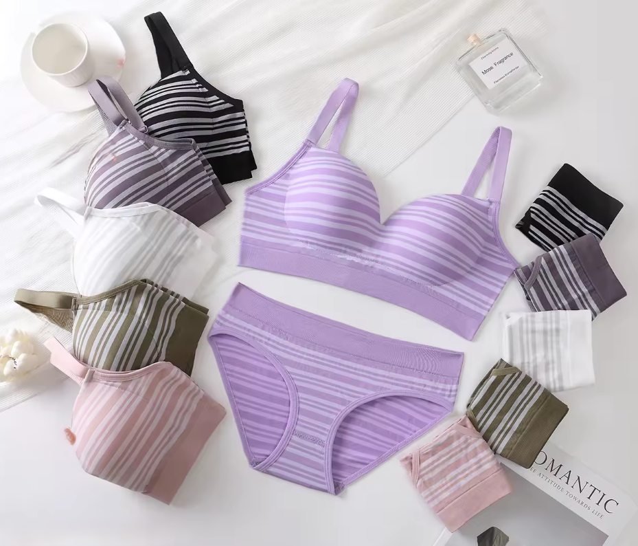Women's UnderWired Full Cup Lace Multiway Bra with Matching Panty (Set of 6)