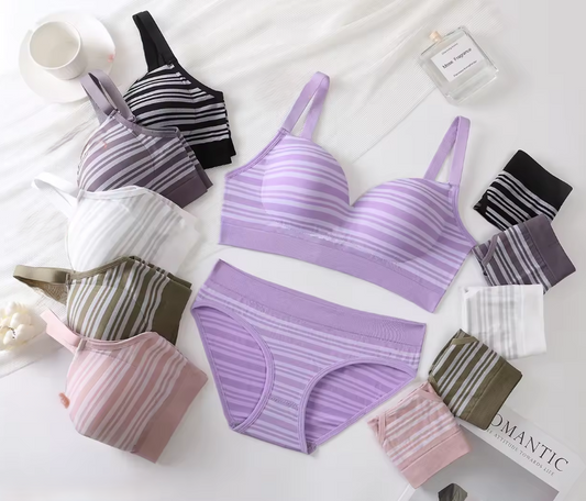 Women's UnderWired Full Cup Lace Multiway Bra with Matching Panty (Set of 6)