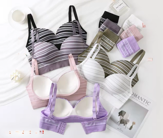 Women's UnderWired Full Cup Lace Multiway Bra with Matching Panty (Set of 6)