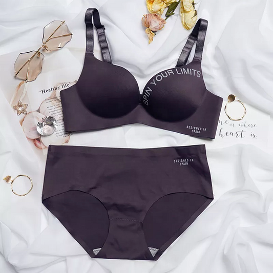 Women's UnderWired Full Cup Lace Multiway Bra with Matching Panty (Set of 4)