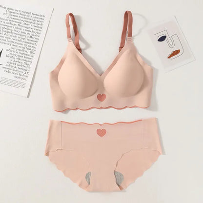 Women's UnderWired Full Cup Lace Multiway Bra with Matching Panty (Set of 4)