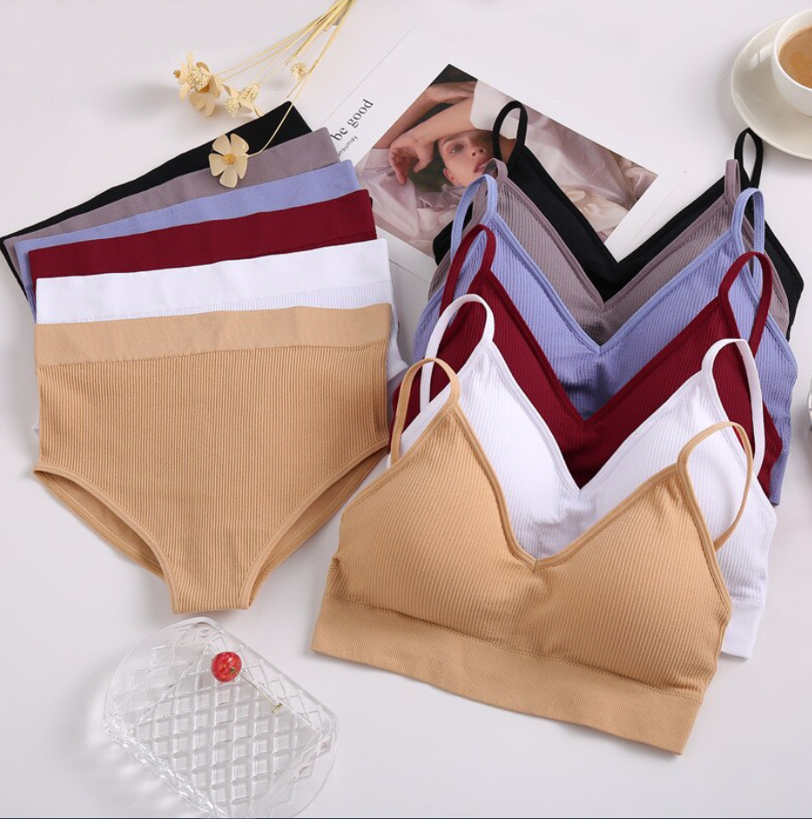 Women's UnderWired Full Cup Lace Multiway Bra with Matching Panty (Set of 6)