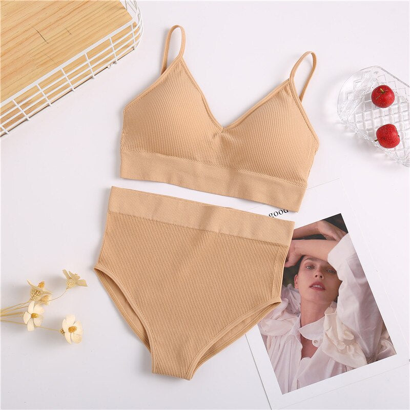 Women's UnderWired Full Cup Lace Multiway Bra with Matching Panty (Set of 6)