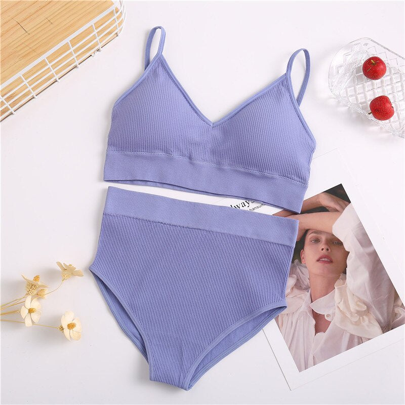 Women's UnderWired Full Cup Lace Multiway Bra with Matching Panty (Set of 6)