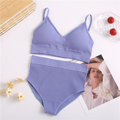 Women's UnderWired Full Cup Lace Multiway Bra with Matching Panty (Set of 6)
