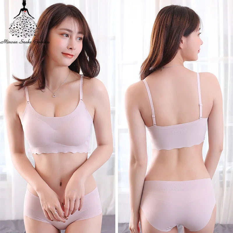 Women's UnderWired Full Cup Lace Multiway Bra with Matching Panty (Set of 4)