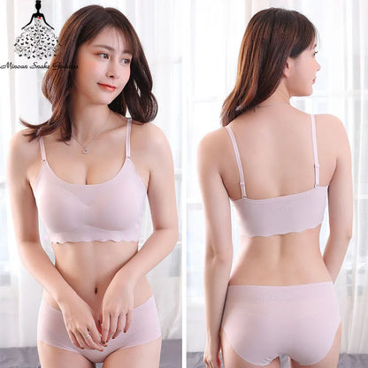 Women's UnderWired Full Cup Lace Multiway Bra with Matching Panty (Set of 4)