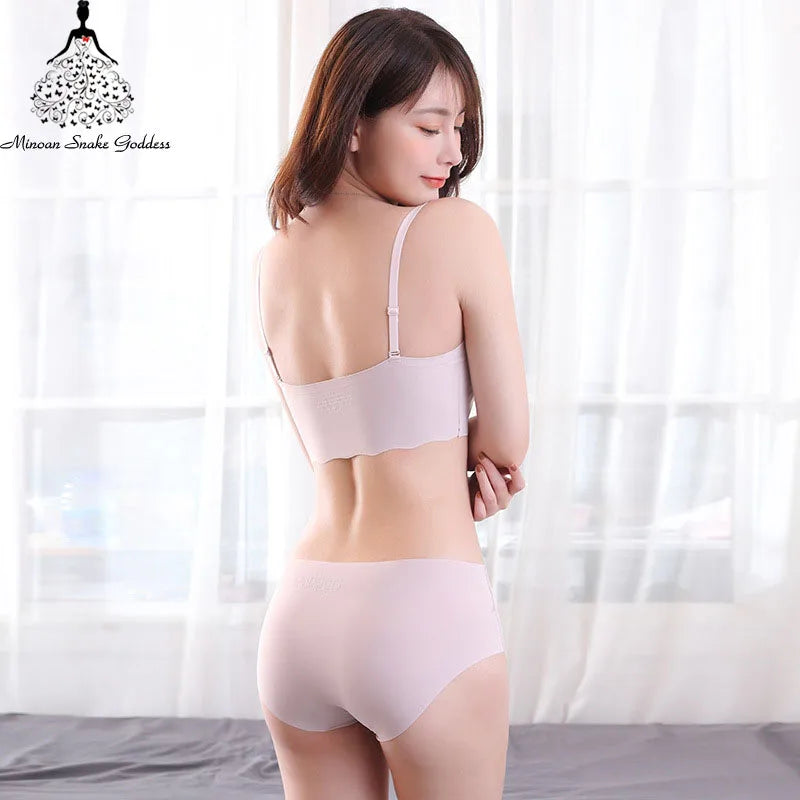 Women's UnderWired Full Cup Lace Multiway Bra with Matching Panty (Set of 4)