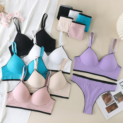 Women's UnderWired Full Cup Lace Multiway Bra with Matching Panty (Set of 6)