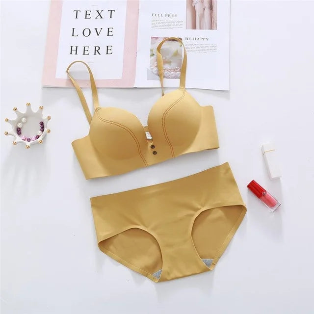 Women's UnderWired Full Cup Lace Multiway Bra with Matching Panty (Set of 4)
