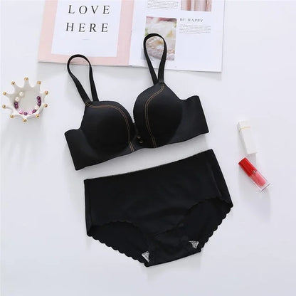 Women's UnderWired Full Cup Lace Multiway Bra with Matching Panty (Set of 4)