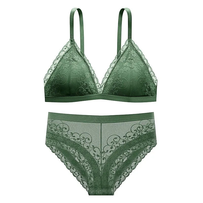 Women's UnderWired Full Cup Lace Multiway Bra with Matching Panty (Set of 6)