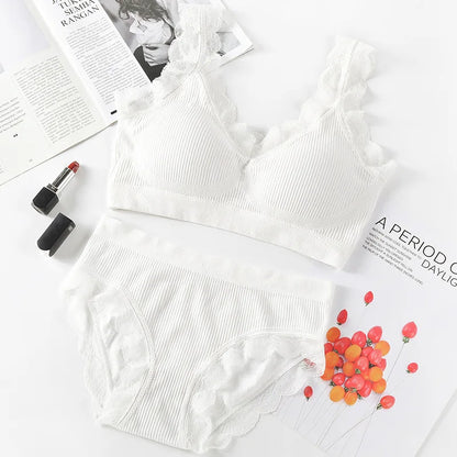 Women's UnderWired Full Cup Lace Multiway Bra with Matching Panty (Set of 6)