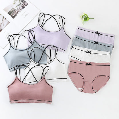 Women's UnderWired Full Cup Lace Multiway Bra with Matching Panty (Set of 4)