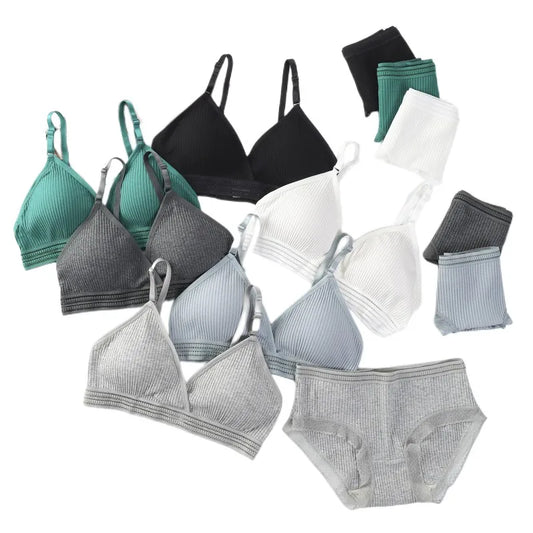 Women's UnderWired Full Cup Lace Multiway Bra with Matching Panty (Set of 6)