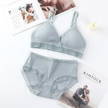 Women's UnderWired Full Cup Lace Multiway Bra with Matching Panty (Set of 6)