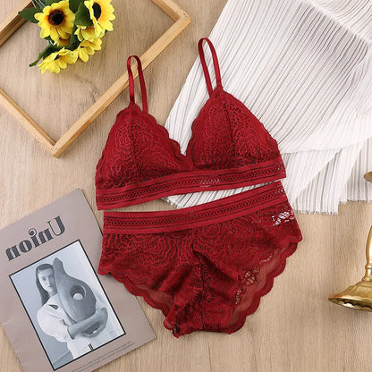 Women's UnderWired Full Cup Lace Multiway Bra with Matching Panty (Set of 6)