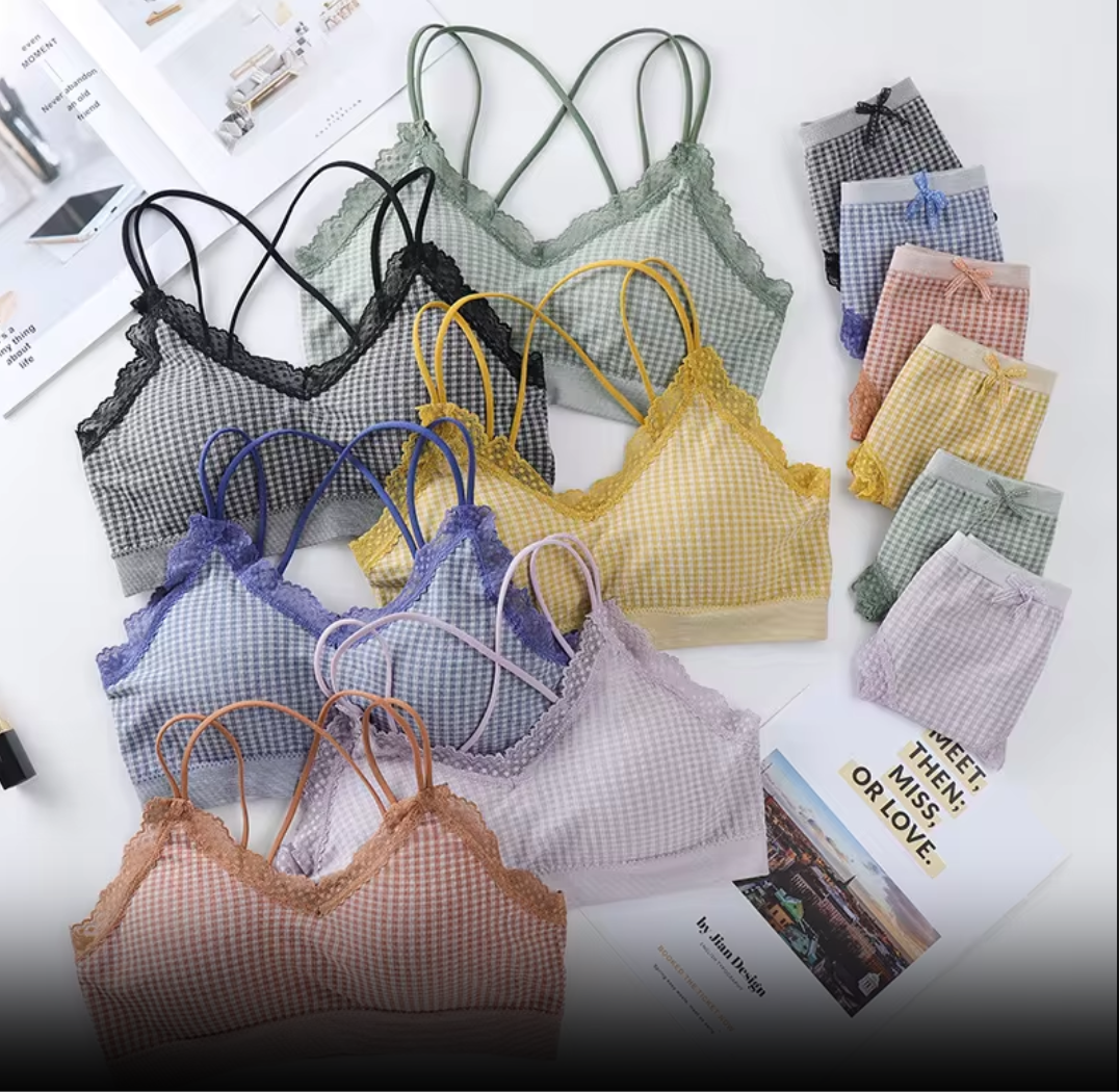 Women's UnderWired Full Cup Lace Multiway Bra with Matching Panty (Set of 6)