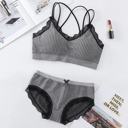 Women's UnderWired Full Cup Lace Multiway Bra with Matching Panty (Set of 6)