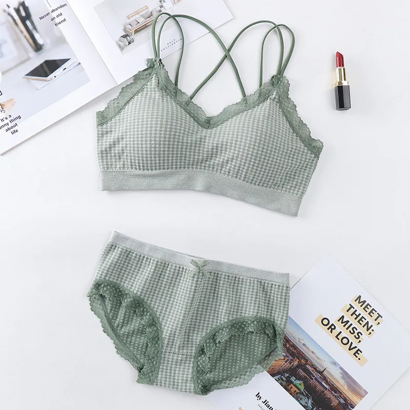 Women's UnderWired Full Cup Lace Multiway Bra with Matching Panty (Set of 6)