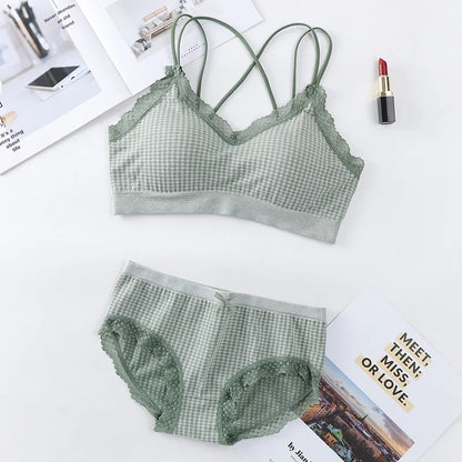 Women's UnderWired Full Cup Lace Multiway Bra with Matching Panty (Set of 6)