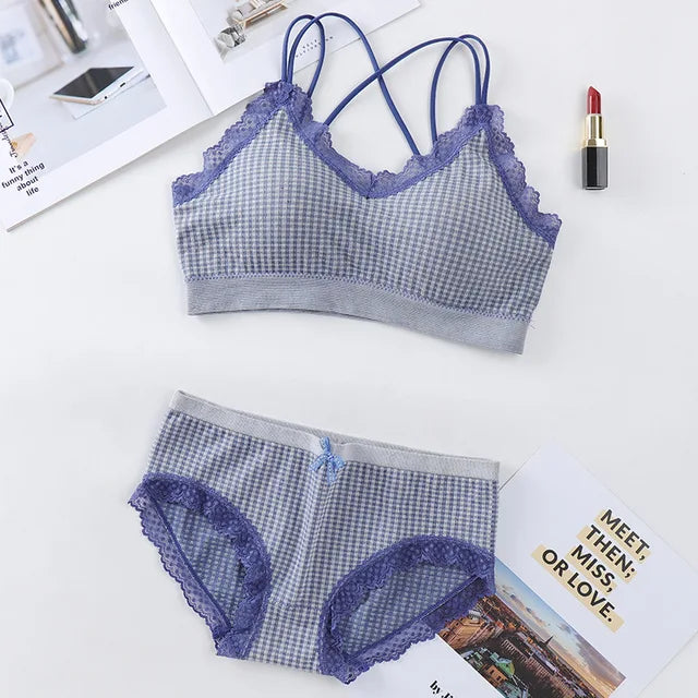 Women's UnderWired Full Cup Lace Multiway Bra with Matching Panty (Set of 6)