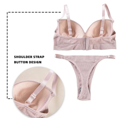 Women's UnderWired Full Cup Lace Multiway Bra with Matching Panty (Set of 6)