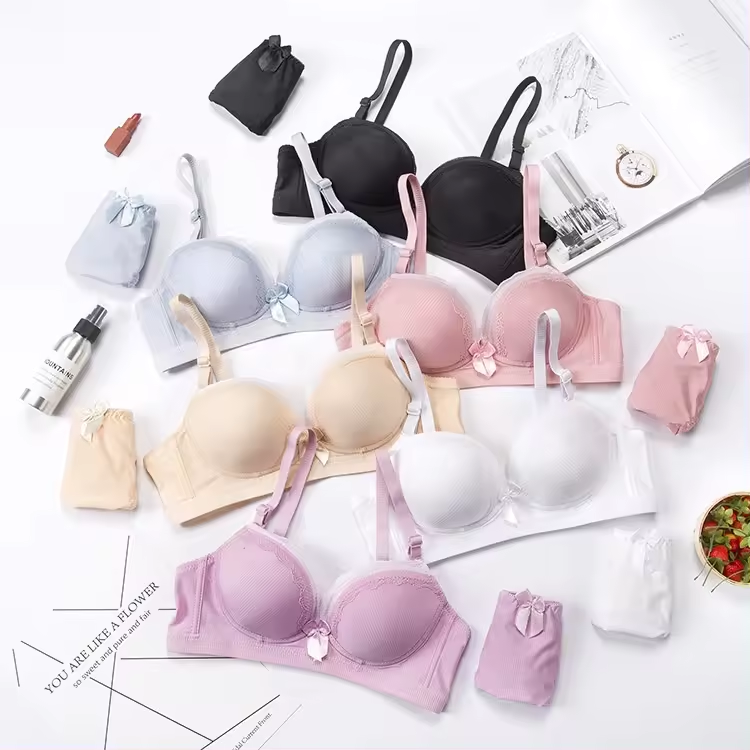 Women's UnderWired Full Cup Lace Multiway Bra with Matching Panty (Set of 6)