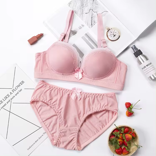 Women's UnderWired Full Cup Lace Multiway Bra with Matching Panty (Set of 6)