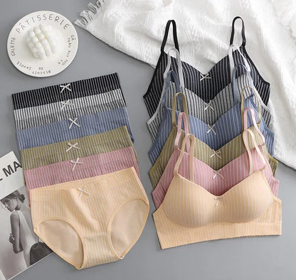 Women's UnderWired Full Cup Lace Multiway Bra with Matching Panty (Set of 6)