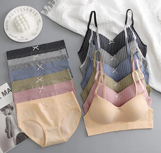 Women's UnderWired Full Cup Lace Multiway Bra with Matching Panty (Set of 6)