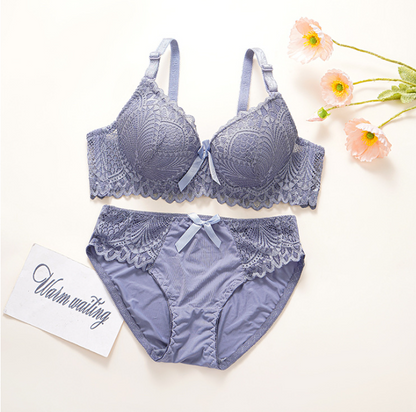Women's UnderWired Full Cup Lace Multiway Bra with Matching Panty (Set of 6)