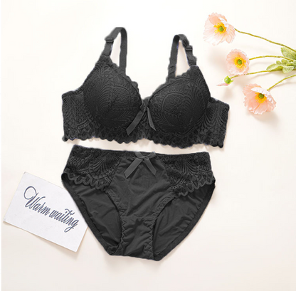 Women's UnderWired Full Cup Lace Multiway Bra with Matching Panty (Set of 6)