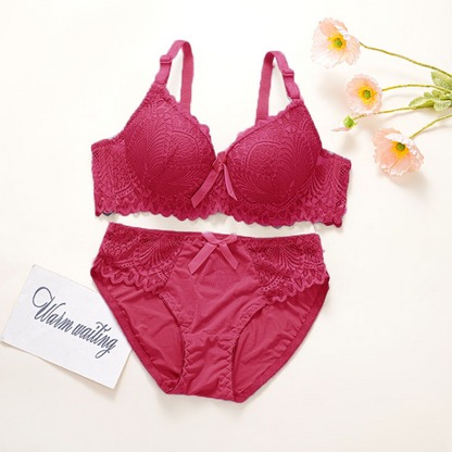Women's UnderWired Full Cup Lace Multiway Bra with Matching Panty (Set of 6)