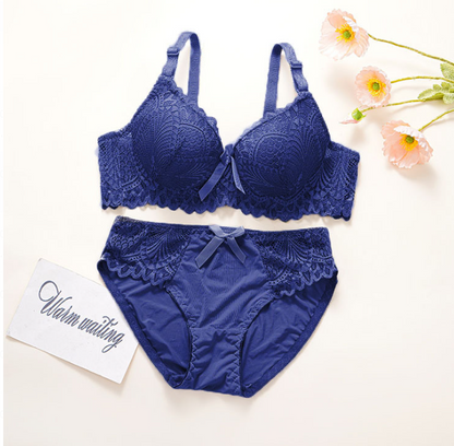 Women's UnderWired Full Cup Lace Multiway Bra with Matching Panty (Set of 6)