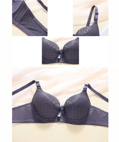 Women's UnderWired Full Cup Lace Multiway Bra with Matching Panty (Set of 6)