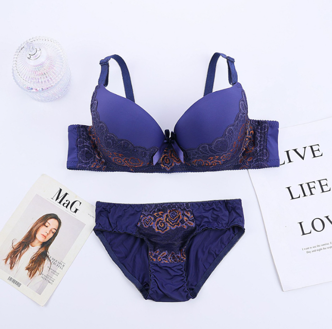 Women's UnderWired Full Cup Lace Multiway Bra with Matching Panty (Set of 6)