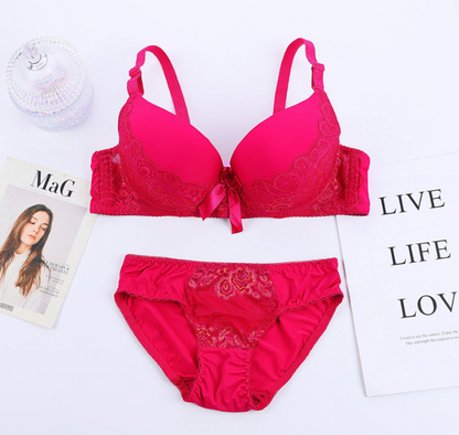 Women's UnderWired Full Cup Lace Multiway Bra with Matching Panty (Set of 6)