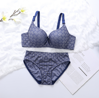 Women's UnderWired Full Cup Lace Multiway Bra with Matching Panty (Set of 6)