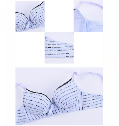 Women's UnderWired Full Cup Lace Multiway Bra with Matching Panty (Set of 6)