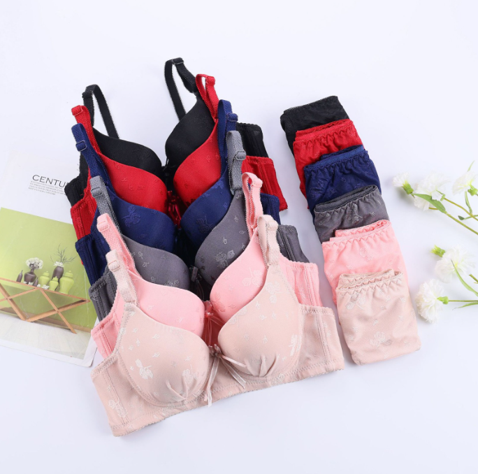Women's UnderWired Full Cup Lace Multiway Bra with Matching Panty (Set of 6)