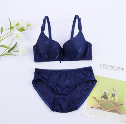 Women's UnderWired Full Cup Lace Multiway Bra with Matching Panty (Set of 6)