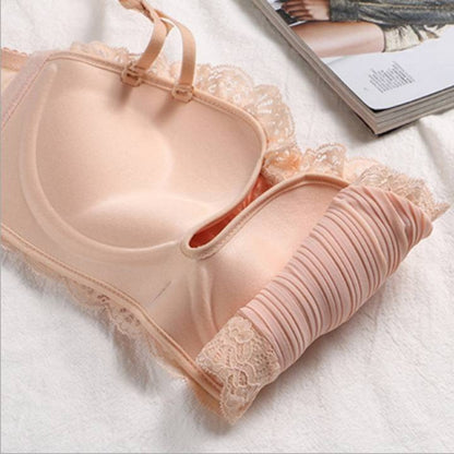 Women's UnderWired Full Cup Lace Multiway Bra with Matching Panty (Set of 4)
